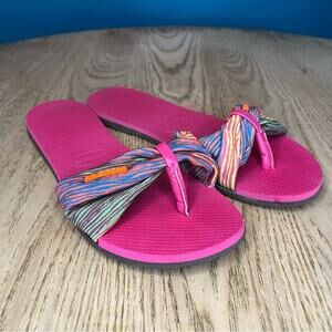 Havaianas You St. Tropez Sandal Flip Flop Thong Electric Pink Women’s 9/10